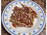 Ventresca de atún con pipirrana de pulpo
