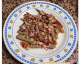 Foto del paso 3 de la receta: Ventresca de atún con pipirrana de pulpo