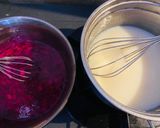 Foto langkah ke 3 dari resep 561. Puding Buah Naga Merah Putih.