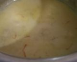 A picture of step 1 of Malpua in kesar pista milk.