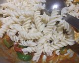 A picture of step 6 of Veg pasta.