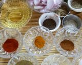 A picture of step 1 of Kaju Karela.