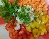 A picture of step 2 of Green peas spicy chaat.