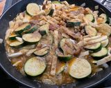 Une image de l'étape 13 de Riz à l'agneau, courgettes et panais.