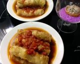 Hình bước làm 12 của món Bắp cải cuốn thịt nấm