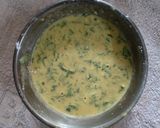 A picture of step 1 of Besan chilla.