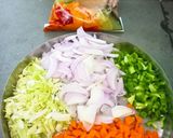 A picture of step 3 of Mexican Rice.