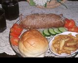 A picture of step 12 of Beef steam kabab roll.