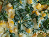 364. Salsa de espinacas con maíz a la crema