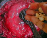 A picture of step 7 of Beetroot Aluva.