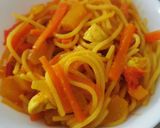 Édes-savanyú csirkés tészta recept fázis 4 fotója