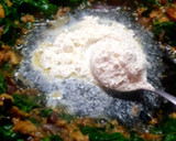 Foto del paso 5 de la receta: Espinacas a la crema con berenjenas y huevo 🥬 🍆 🥚