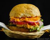A picture of step 3 of Veggie Burger #vegancontest.