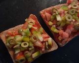 รูปขั้นตอนการทำที่ 3 ของ Bread Pizza Mexican Veggie