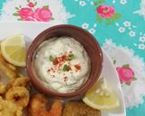 Foto del paso 5 de la receta: Frutos de mar: Rabas, langostinos y camarones fritos