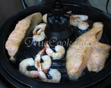 鮭魚大蝦海鮮披薩的食譜步驟6照片