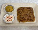 A picture of step 8 of "Aloo Paneer Tikkis & Stuffed Parathas".