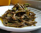 Foto langkah ke 8 dari resep Tumis Teri Pete Cabe Ijo.
