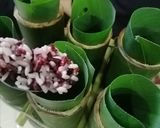 Gambar langkah 3 resipi Lemang Oven Pulut Hitam.