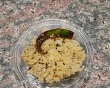 A picture of step 2 of Namkeen maheri / salty curd porridge.