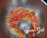 A picture of step 2 of Moong Badi Aloo Curry/Lentil Dumplings with Potatoes.