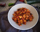 Foto del paso 2 de la receta: Rape a la Plancha sobre Pisto de Calabaza y Mantequilla de Azafrán