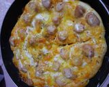 Foto langkah ke 7 dari resep Pizza sosis paling simple dijamin matang luar dalam.