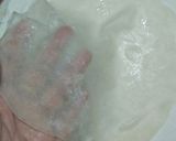 A picture of step 11 of Crystal paper wraps and rolls with 3 different fillings.