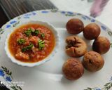A picture of step 4 of Bati in Appam Maker with Tomato Chokha.