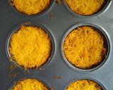A picture of step 4 of Cheesy kunafa.