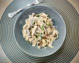 Foto del paso 8 de la receta: Tagliatelle de boletus con carne de caballo y senderilla a la gorgonzola