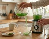 صورة لخطوة 2 من وصفة مكعبات الانتعاش(جيلي الزبادي بالنعناع والليمون) 🍋🍃