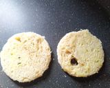 A picture of step 2 of Stuffed bread omelette without egg.