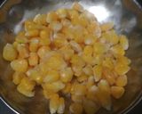 A picture of step 1 of Masala sweet corn.
