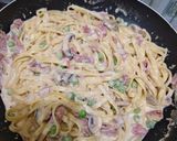 Foto langkah ke 6 dari resep Carbonara Creamy Fettuccine.