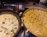 Foto del paso 2 de la receta: Ñoquis con salsa de brócoli con crema!!!