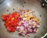 A picture of step 3 of Malai methi matar.