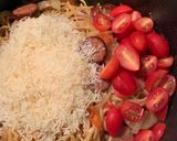 A picture of step 4 of One pot cheesy andouille pasta.