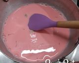 A picture of step 3 of Roohafza Chai/Rose Tea.