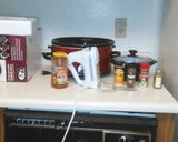 A picture of step 1 of Crockpot chicken tacos.