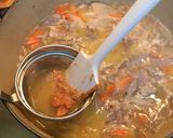 A picture of step 12 of Tonjiru (Pork miso soup).