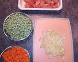 Zöldséges rizses hús recept fázis 1 fotója