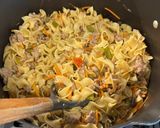 A picture of step 3 of Turkey Egg Noodle Pasta.