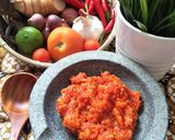 A picture of step 6 of Chilli/Sambal.