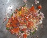 A picture of step 3 of Spicy Roti Upma.