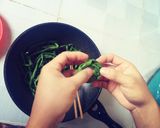 Hình bước làm 10 của món Chả cá bọc đậu đũa