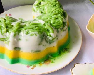 Puding Labu Tiga lapis(cendol/dawet, labu,pandan) - Step 6