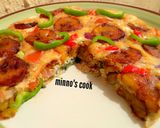 A picture of step 7 of Plantain fritata.