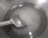 A picture of step 1 of Bombay karachi halva / Corn flour  halva with natural food colour.