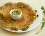 A picture of step 6 of Green nashta/pancakes-vegetable pancake.